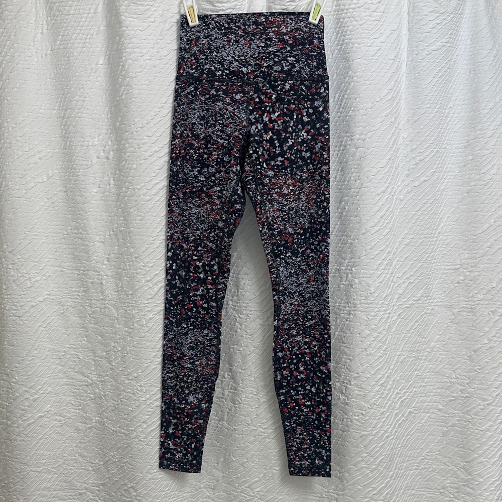 Lululemon Athletica Black Multicolor Leggings